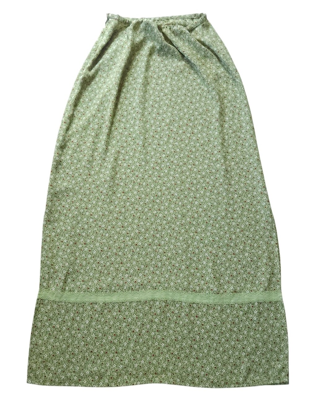 Vintage Cottagecore Fairy Goblincore Floral Maxi Skirt Kathie Lee Sz 6